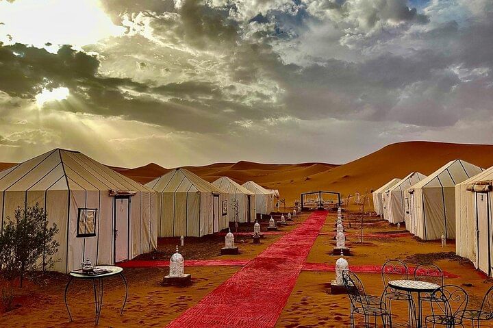 Camel Trekking Adventure in Erg Chebbi Desert with Sunset & Sunrise Views