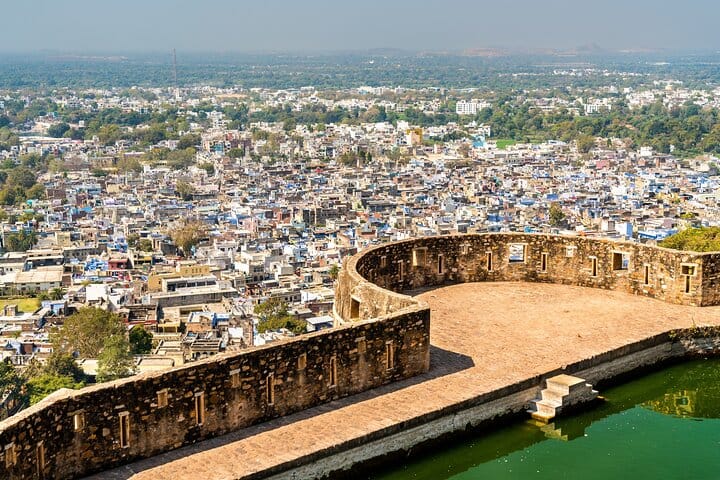 Aerial View of Chirrorgarh Town from the Fort