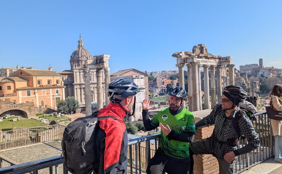 Rome E-Bike Tour with Food Tasting at Testaccio Market