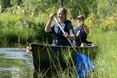 Canoeing down the river Pyhäjoki (4 hours)
