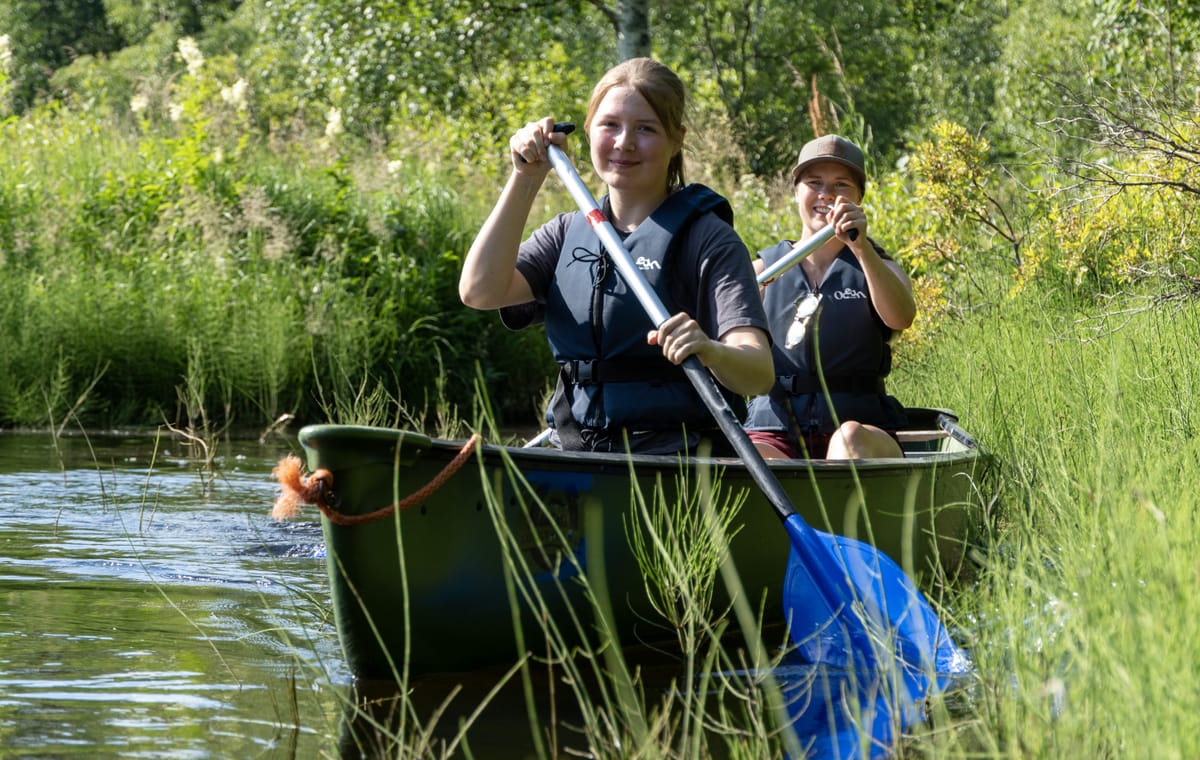Canoeing down the river Pyhäjoki (4 hours)
