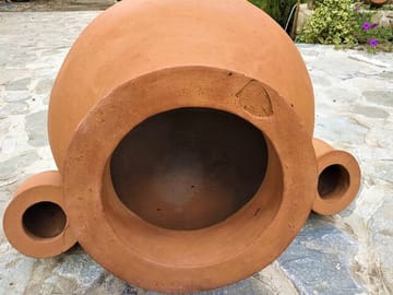 Qvevri vessel that is used to make Qvevri wine, the winemaking method was approved by UNESCO as the Intangible Cultural Heritage.