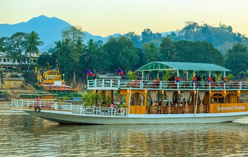 Sunset River Cruise with Local Snacks in Luang Prabang