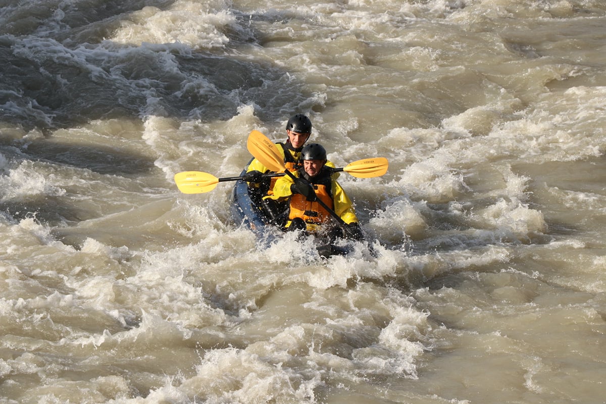 Kayak River Ride, by Arctic Rafting
