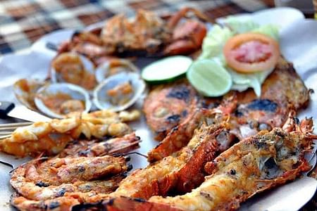 Romantic Seafood Dinner on Jimbaran Beach at Sunset