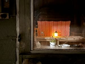 Private Traditional Wood-Fired Sauna & Dinner in a Wilderness Cabin
