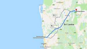 Colombo Airport (CMB) to Hingurakgoda City Private Transfer