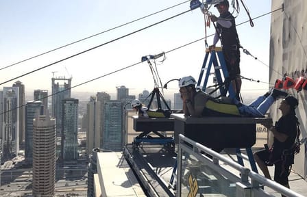 Zipline Experience in Dubai Marina with Private Transfers