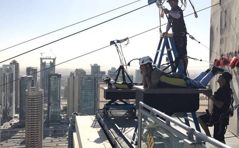 Zipline Adventure Over Dubai Marina with Private Transfers