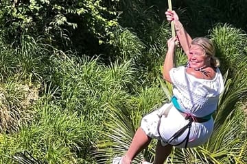 Jungle top Zipline Suspension Bridges, Monkeys and Sloth Hangout