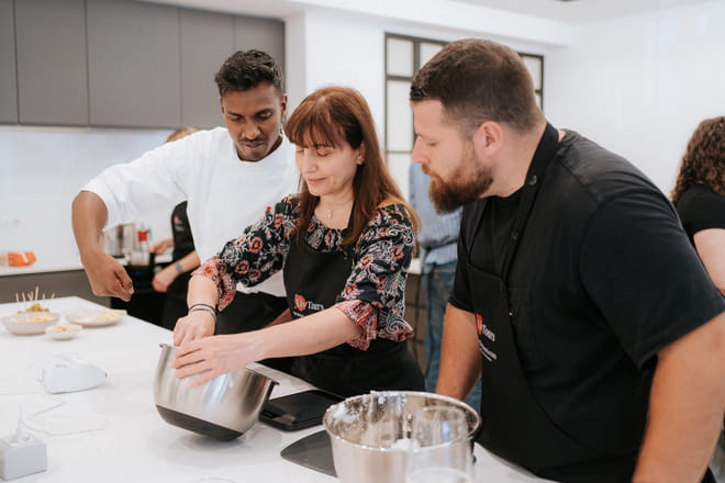 Pasta & Tiramisu semi-private cooking class with a MasterChef