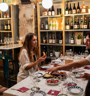 Private tapas and wine walking tour experience