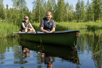 Canoeing down the river Pyhäjoki (4 hours)