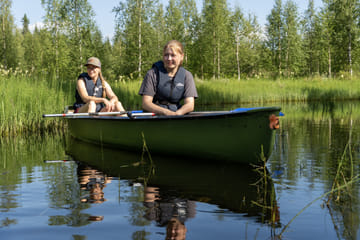 Canoeing Adventure on the River Pyhäjoki in Kemijärvi