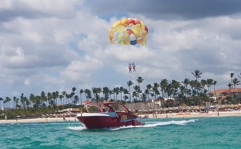 Parasailing Adventure Over Punta Cana's Coastline