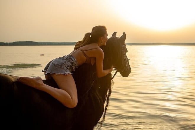 Horse Riding Tour Two Hours Sun &amp; Sea With Transfer - Hurghada