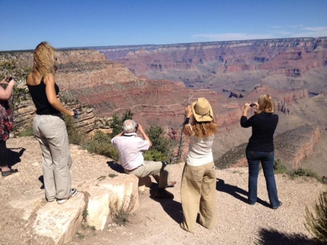 Our tour guide brought us to a 'secret' spot at the canyon for one-of-a-kind views!