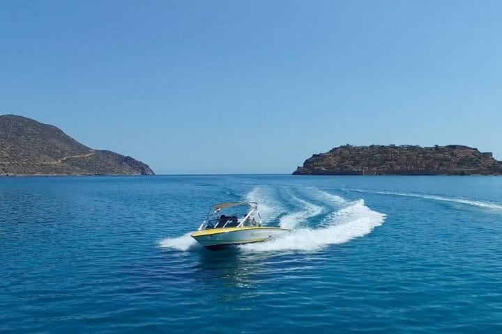 Speedboat from Spinalonga