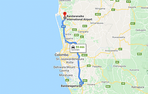 Bandaragama City to Colombo Airport (CMB) Private Transfer