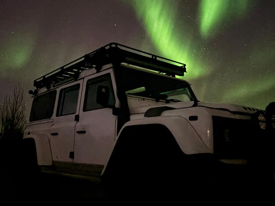 Northern Lights by Super Jeep: Private Land Rover Defender Tour from Reykjavik — VAREN Iceland