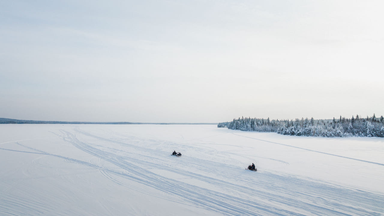 Snowmobile Safari Experience Driving into Lappish Forests 2H	 5