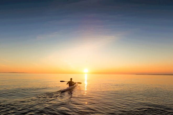 Sunset Kayaking in Roundstone Bay or a Connemara Lake. Galway. Guided. photo 2