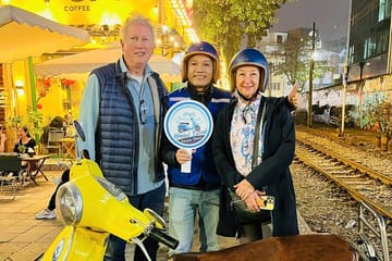 Hanoi Vespa Sunset Tour with Local Cuisine and Train Street