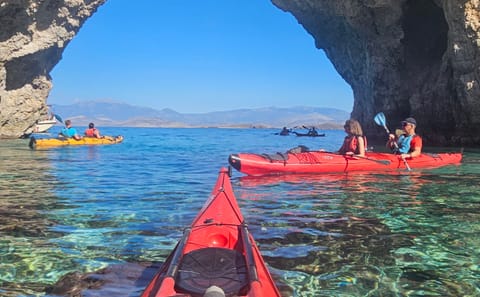 Half-Day Sea Kayak Tour along Psatha's Coastline