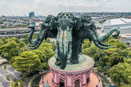 Bangkok Historical Tour (Ancient City, Wat Paknam, Erawan Museum)