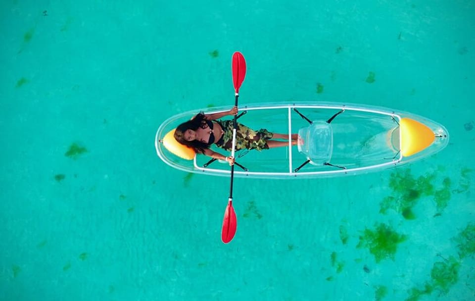 Transparent Kayak Adventure and Drone Experience in Zanzibar