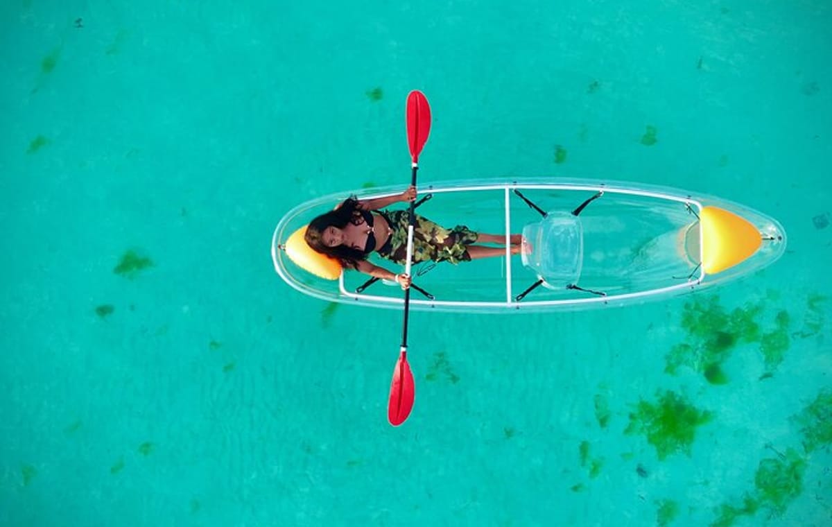 Transparent Kayak Adventure and Drone Experience in Zanzibar