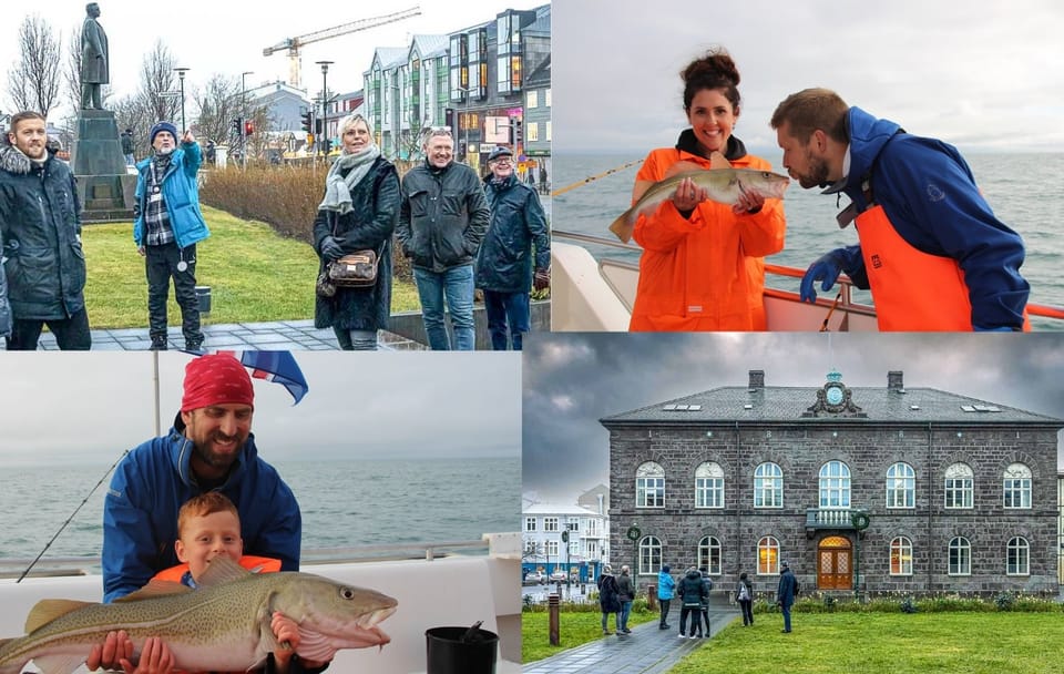Reykjavik City Walk and Sea Angling