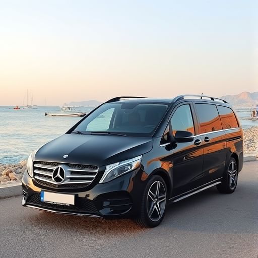 Professional driver assisting with luggage during Piraeus Port to Athens Airport transfer