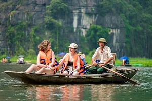 Ninh Binh Full Day Tour visit Hoa Lu & Tam Coc with Boat & Bike