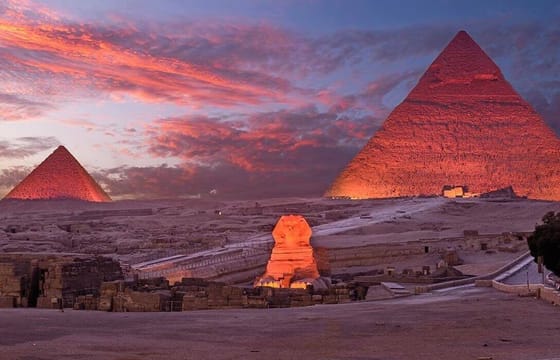 Giza Pyramids Sound and Light Show Tour in Cairo