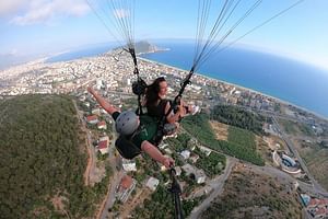 Side: Alanya Tandem Paragliding With Beach Visit