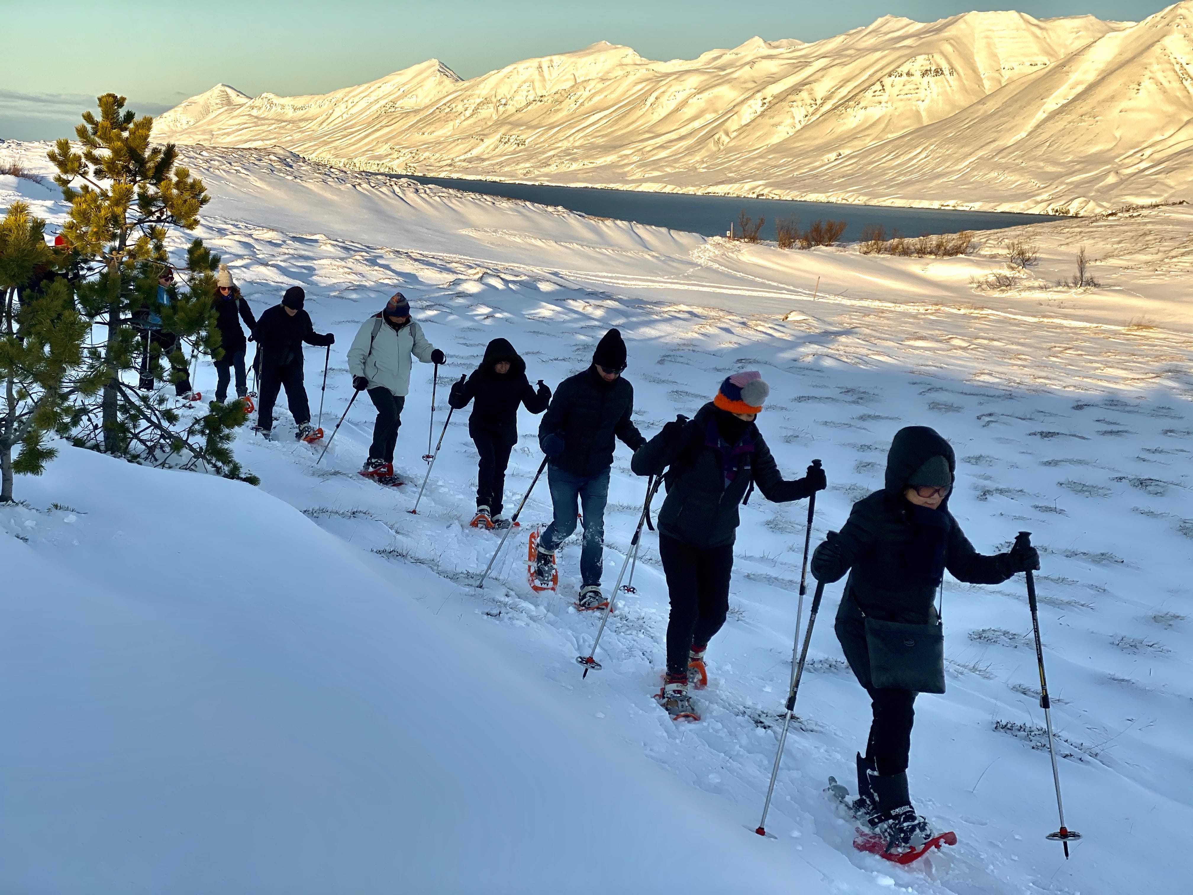 Hiking on Snow, Wanderung im Schnee