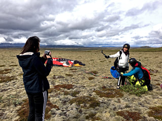 Tandem Paragliding over the Rugged Lava Fields at Blue Mountains, photo 11
