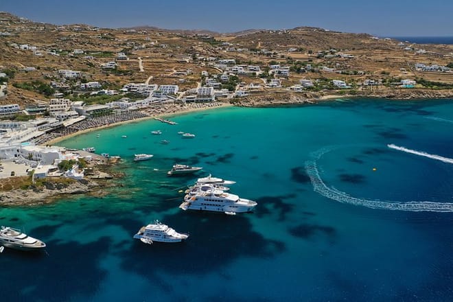 Mykonos Island South Coast Cruise with Lunch