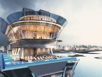 The Palm Tower is an iconic, 52-storey, luxury hotel and residential development at the heart of Palm Jumeirah.