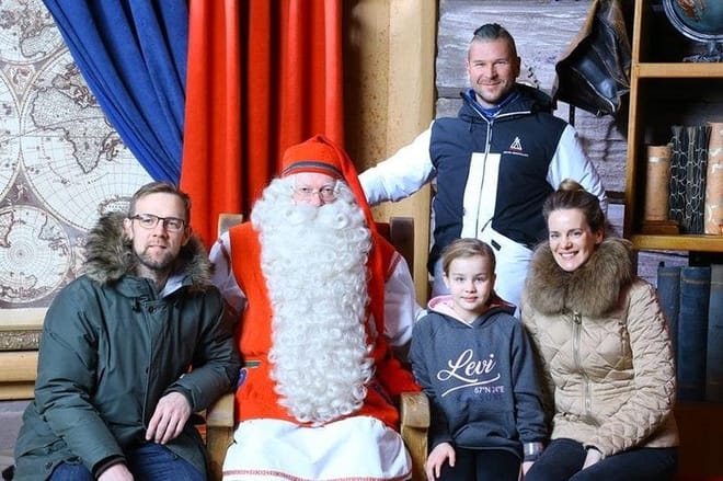 Visit Santa in Arctic Circle with Husky ride and lunch from Levi.