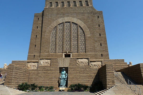 Stand at the iconic Voortrekker Monument, surrounded by South African history.