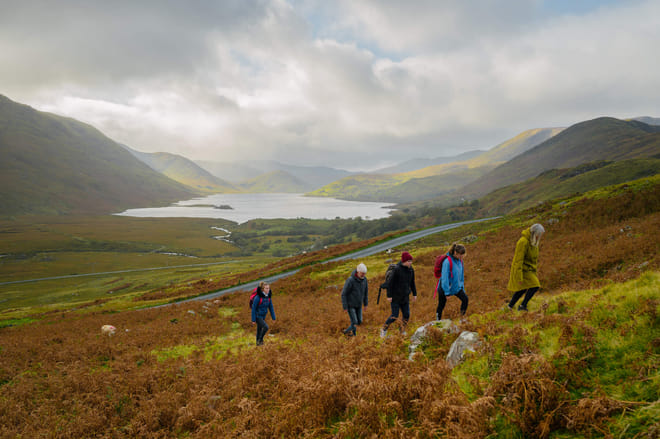 Hill walking the Connemara hills or mountain ranges. Galway. Guided. Half or Full day 6