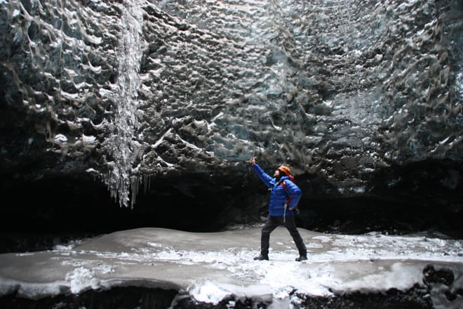 Extreme Ice Cave tour 