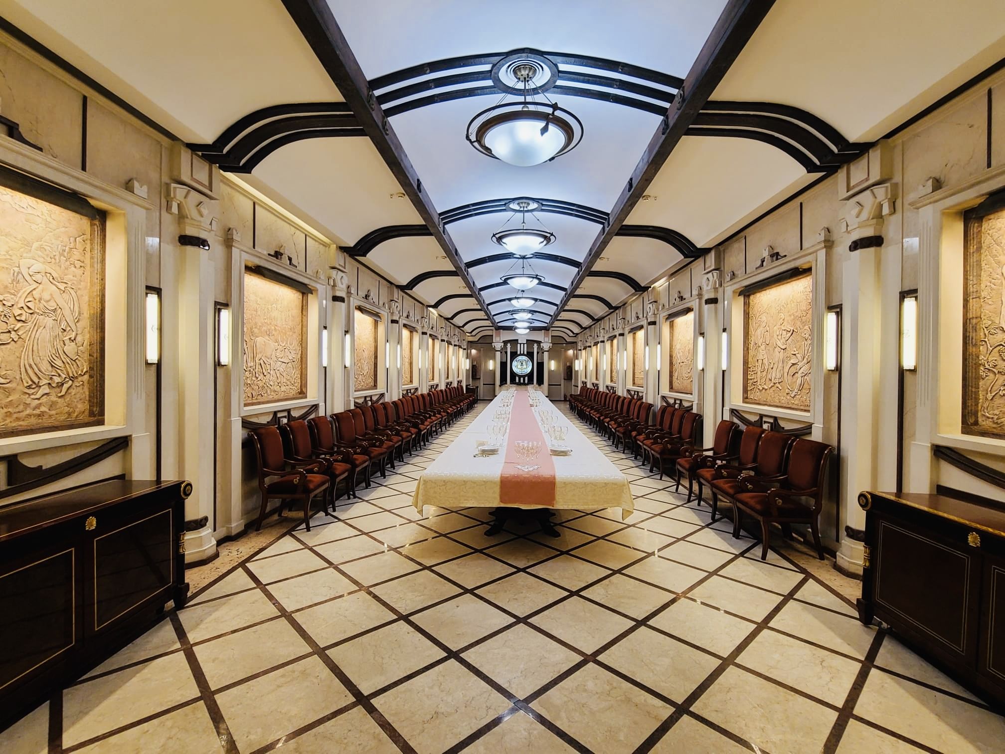 One of the tasting halls of Cricova Winery, called Presidential Hall