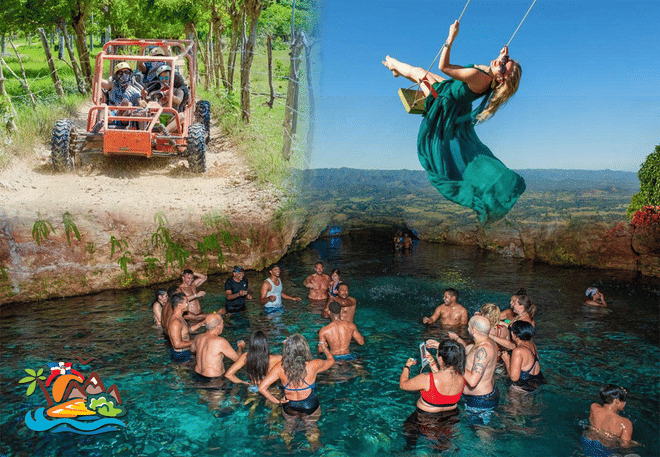 Punta Cana: Tour en Buggies con Cenote y Montana Redonda