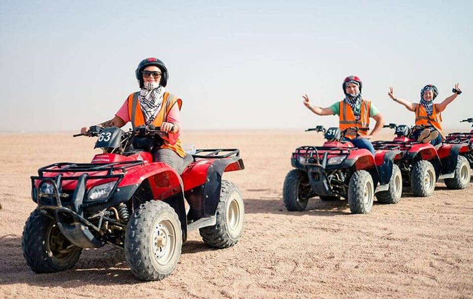 Private Half Day Quad Bike Safari Tour with Dinner from Hurghada