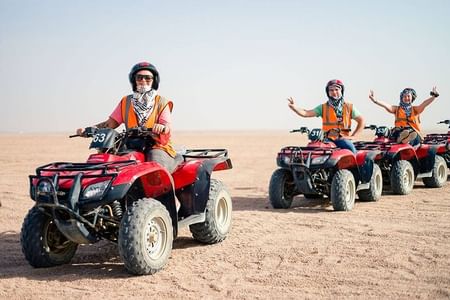Private Half Day Quad Bike Safari Tour with Dinner from Hurghada