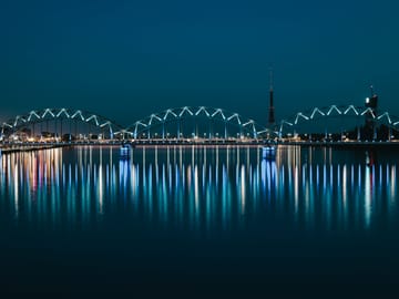 railway bridge, riga