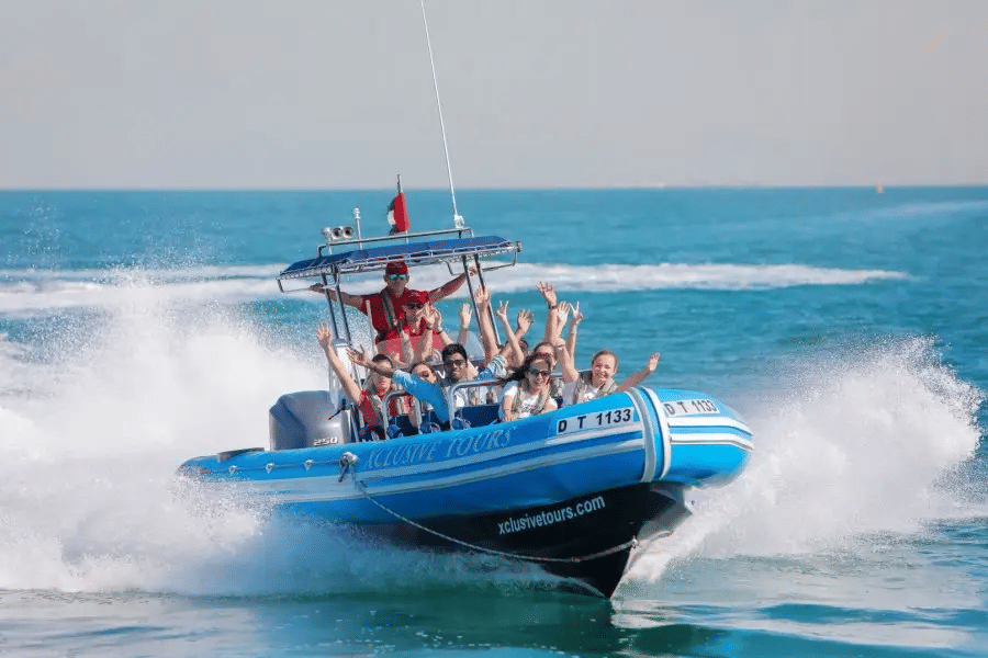Dubai : Sea Adventures: Choice Between Dubai Marina Yacht Tour Or Speed Boat Thrills